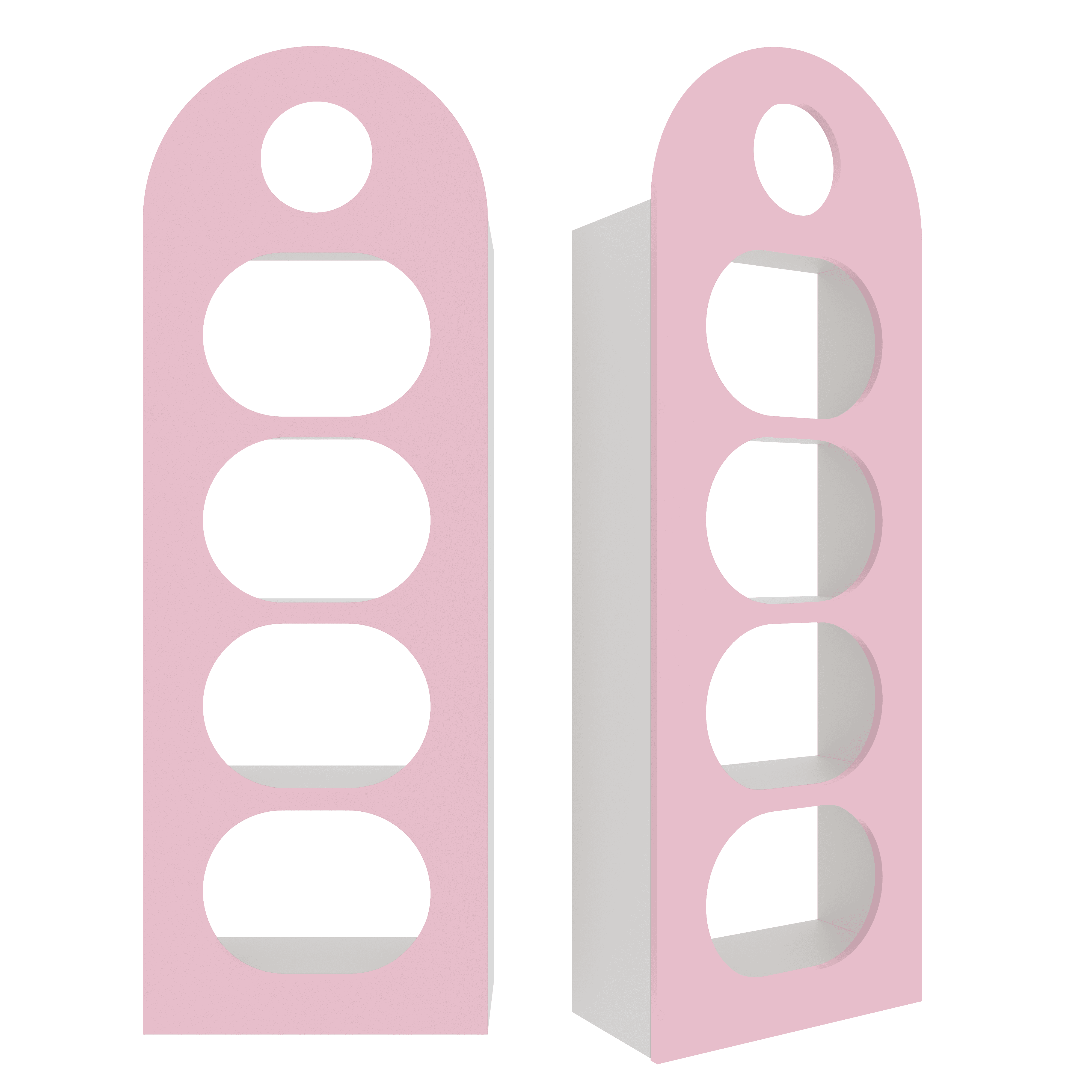 Стеллаж ТАКАСИ - Пыльный розовый